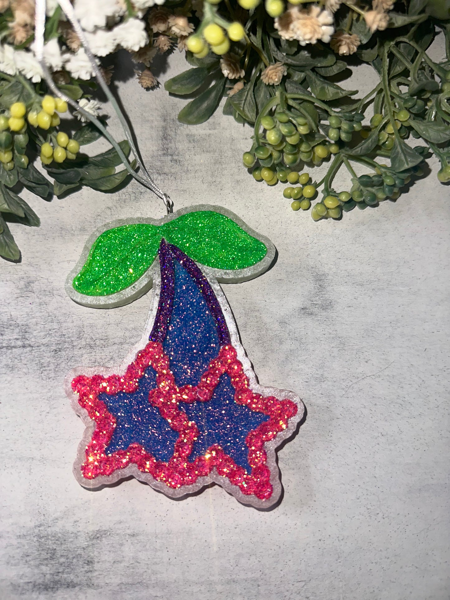 Car Freshie - Cherry Stars - Scent is Pink Pineapple