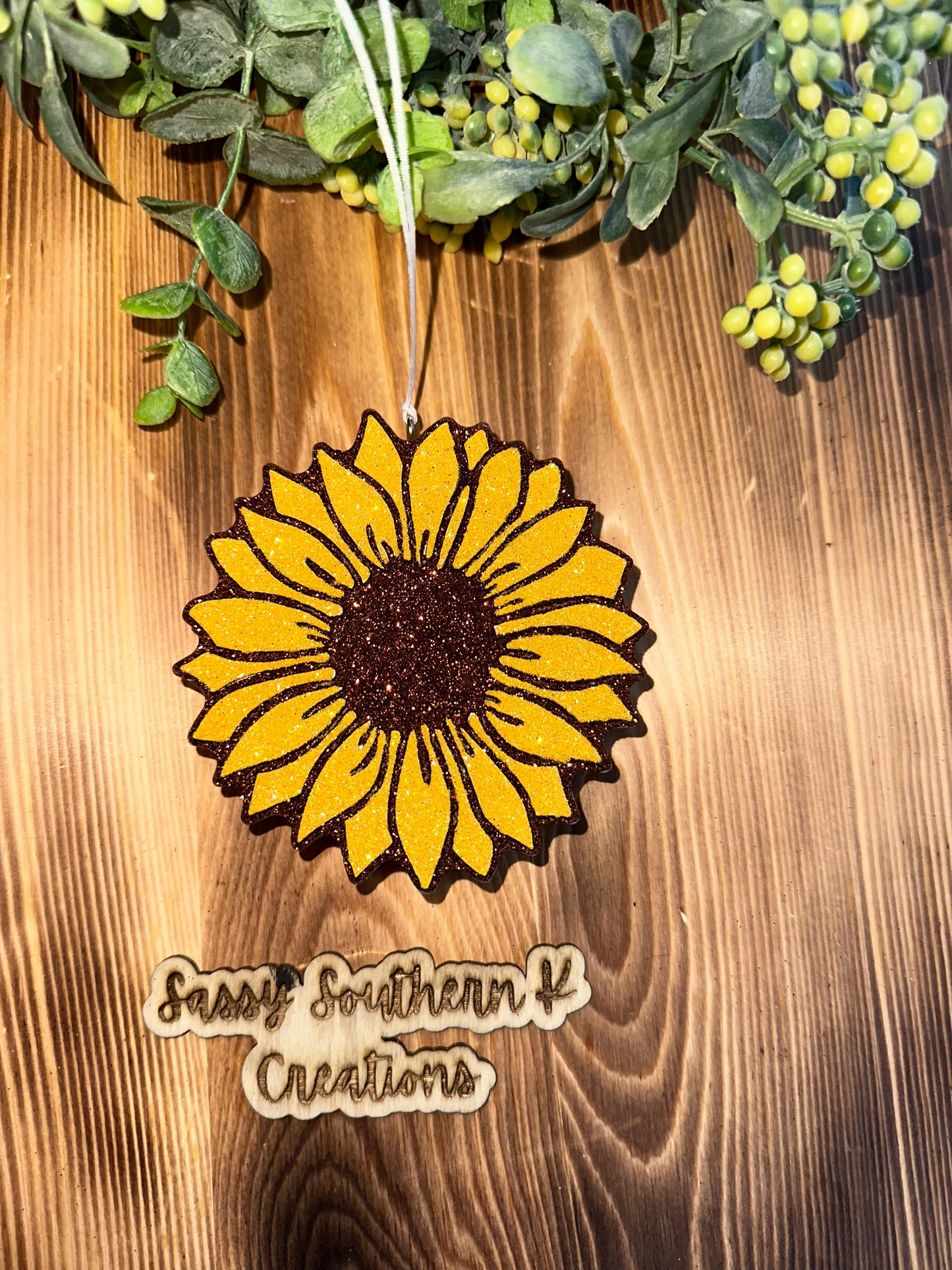 Car Freshie - Sunflower- Scent is Pink Cotton