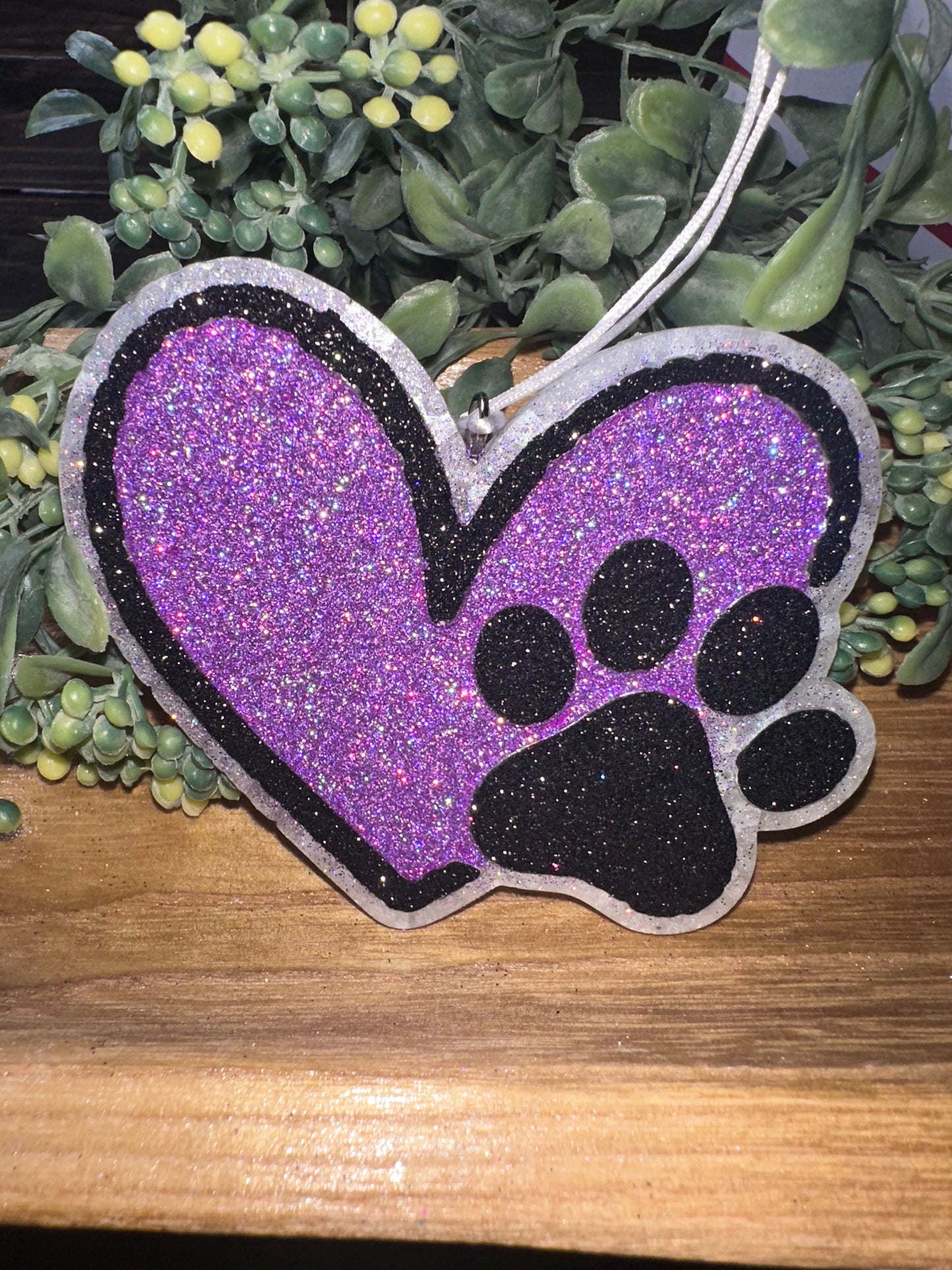 Car Freshie - Heart/Paw - Scent is Waikiki Coconut Beach