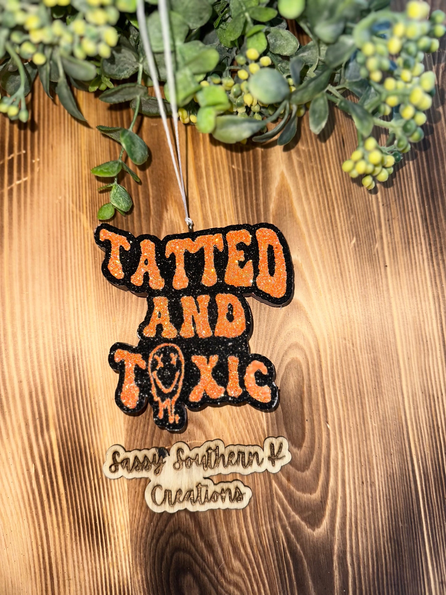 Car Freshie - Tatted- Scent is Cocoa Butter Cashmere