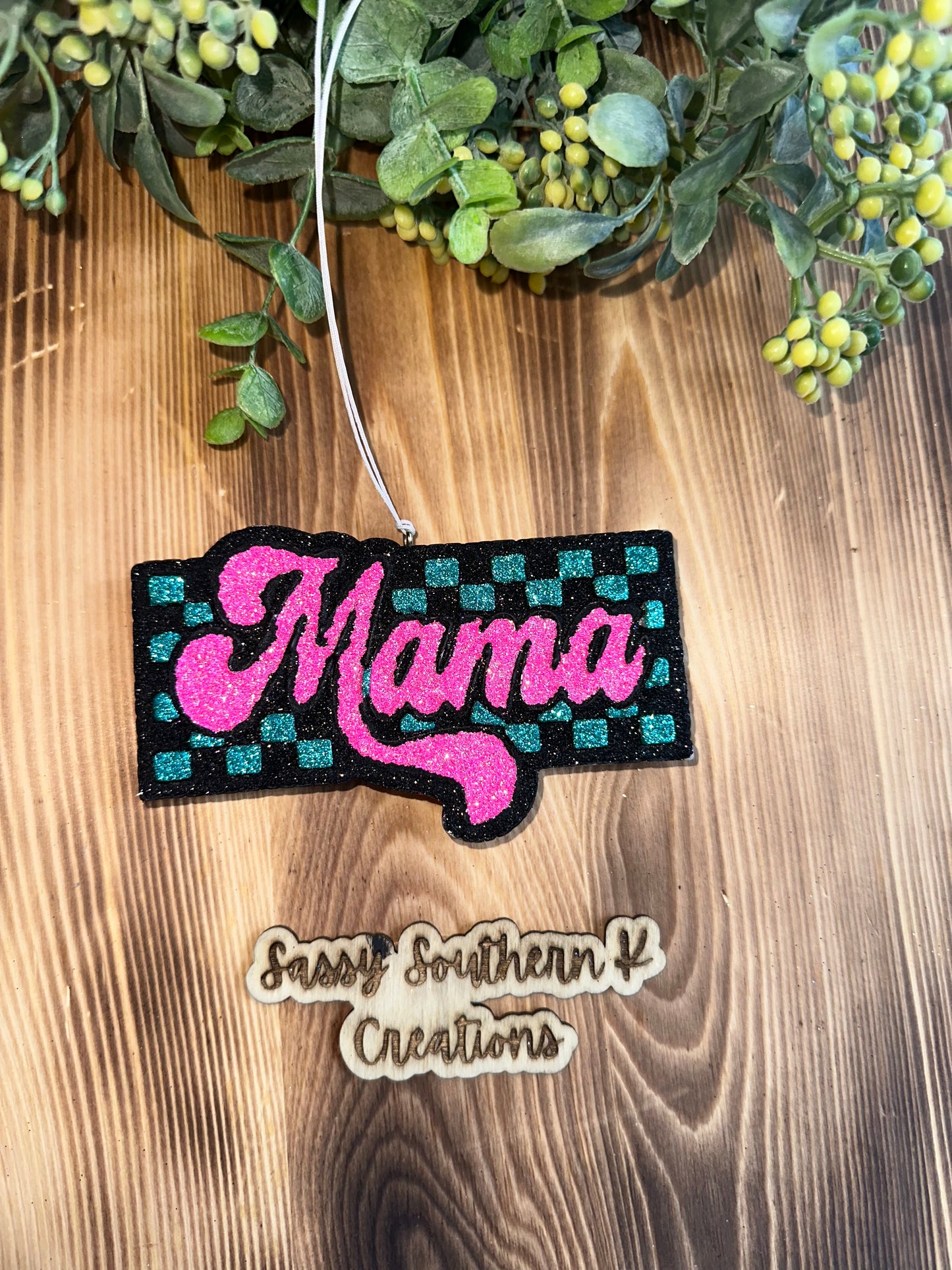 Car Freshie - Mama- Scent is Strawberry Leather