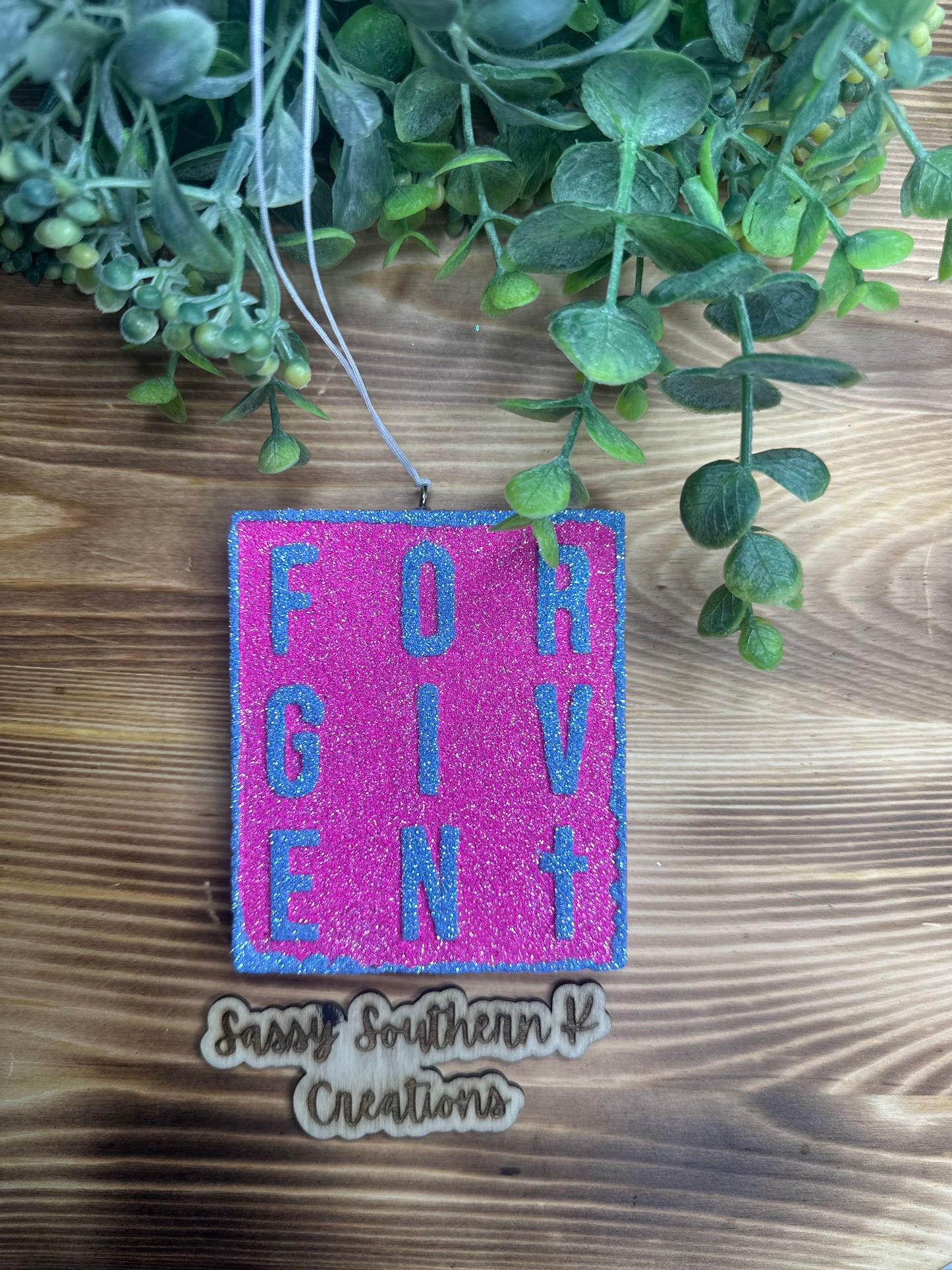 Car Freshie - Forgiven - Scent is Bourbon Pumpkin