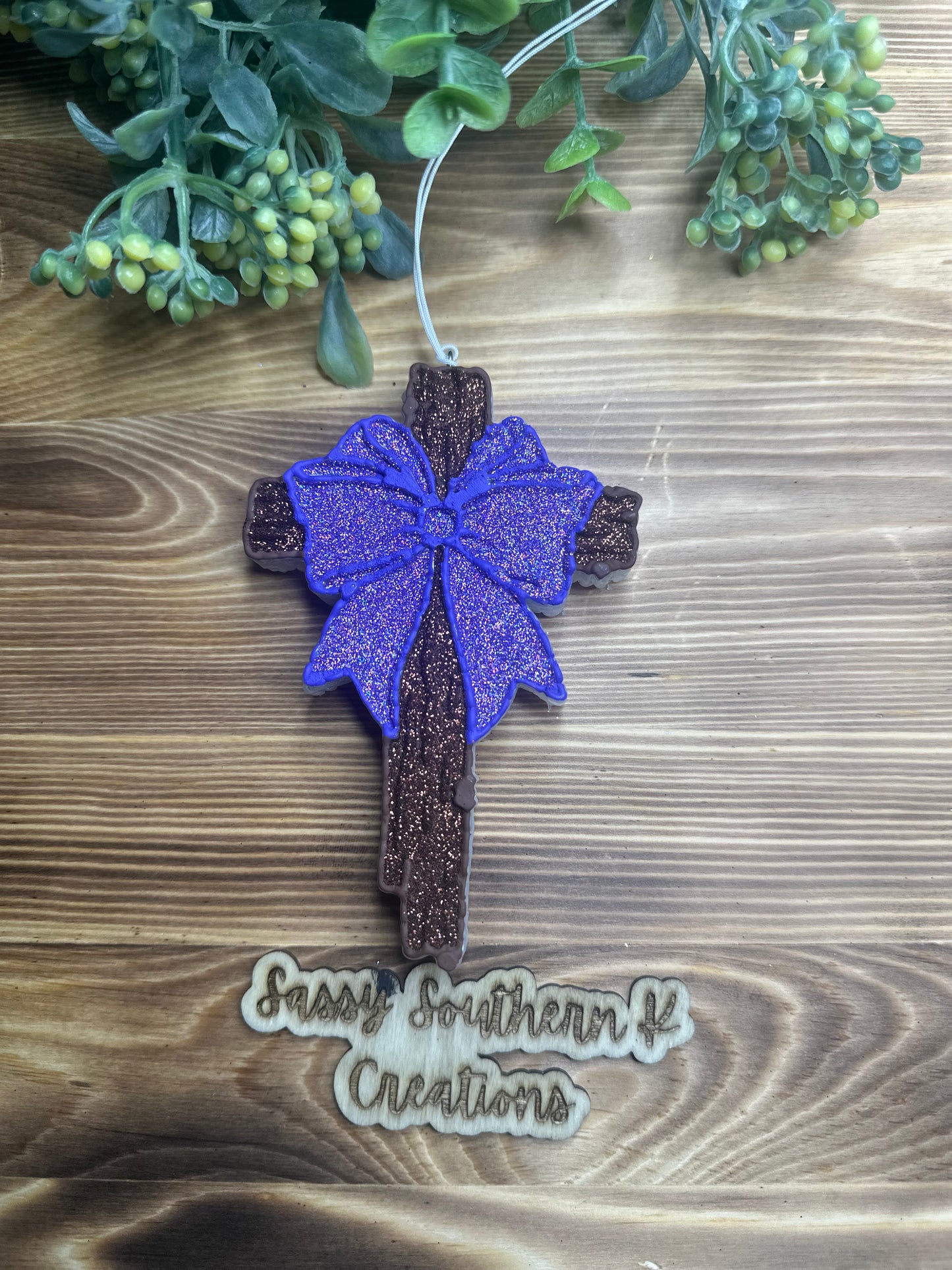 Car Freshie - Cross - Scent is Baja Cactus