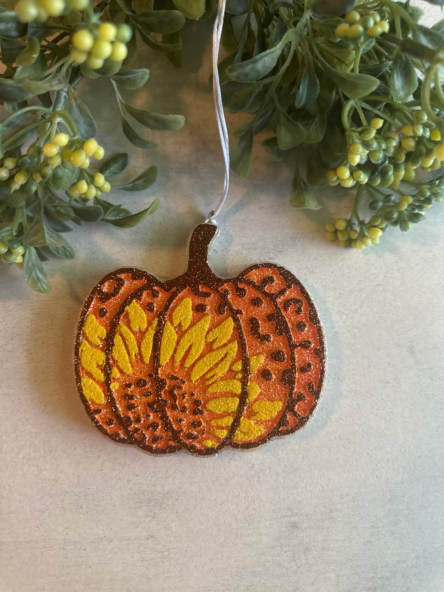 Car Freshie - Pumpkin/Sunflower - Scent is Flannel