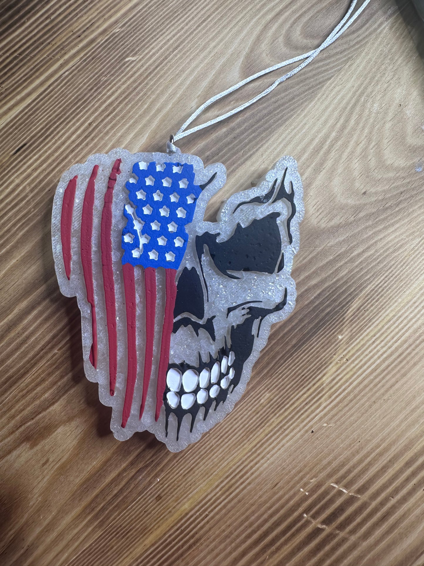 Car Freshie - Flag/Skull - Scent is Damn Straight
