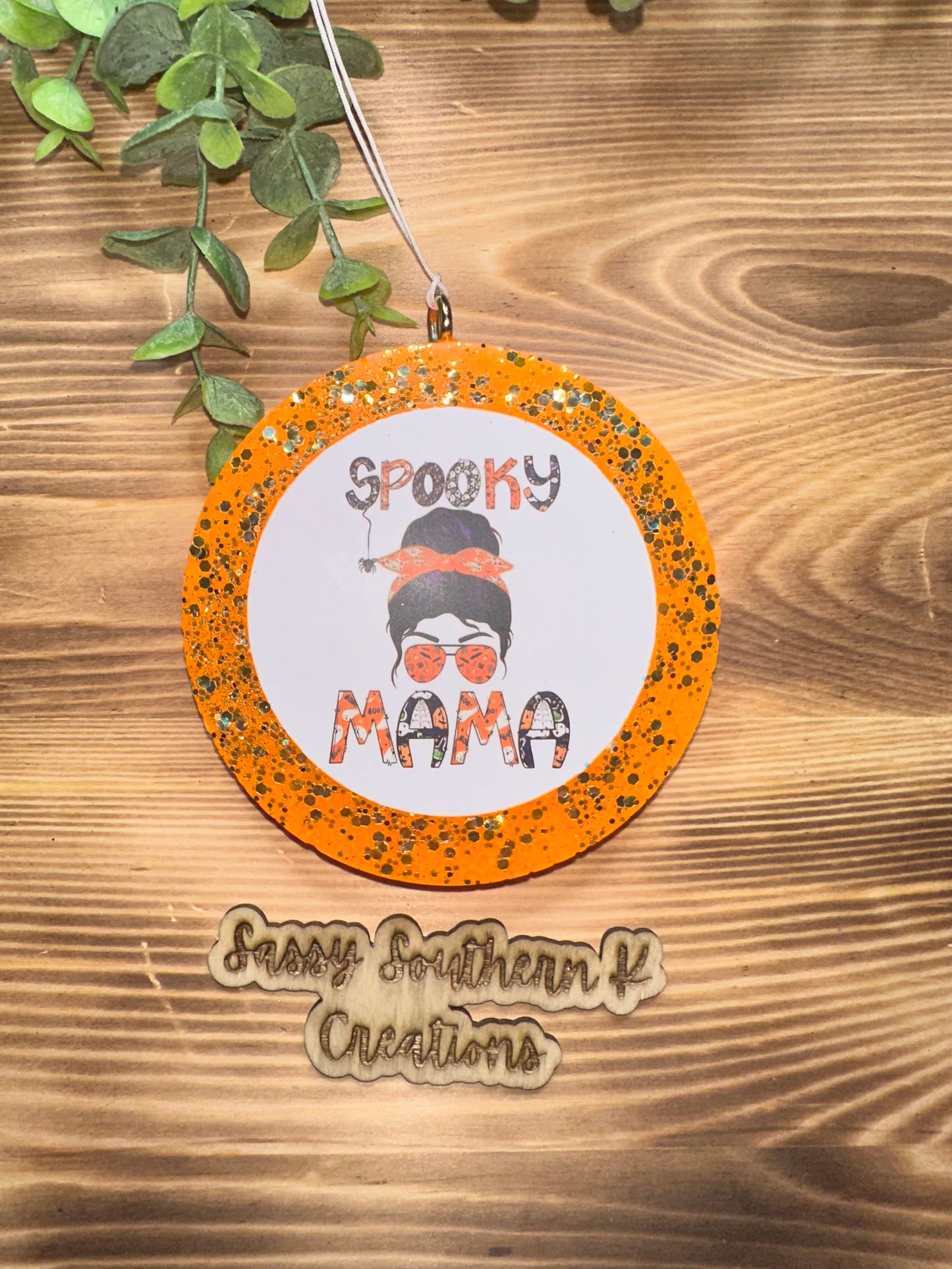 Car Freshie - Spooky Mama - Scent is pumpkin Caramel Crunch