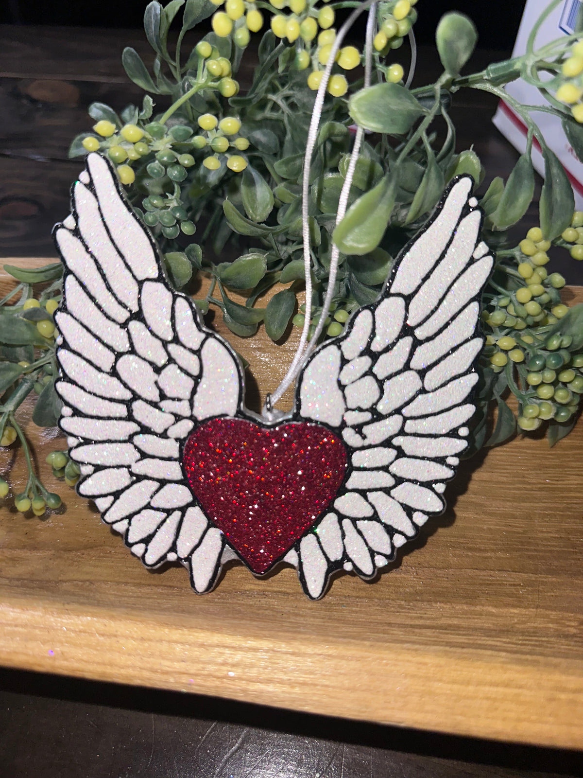 Car Freshie - Heart/Wings- Scent is Waikiki Coconut Beach