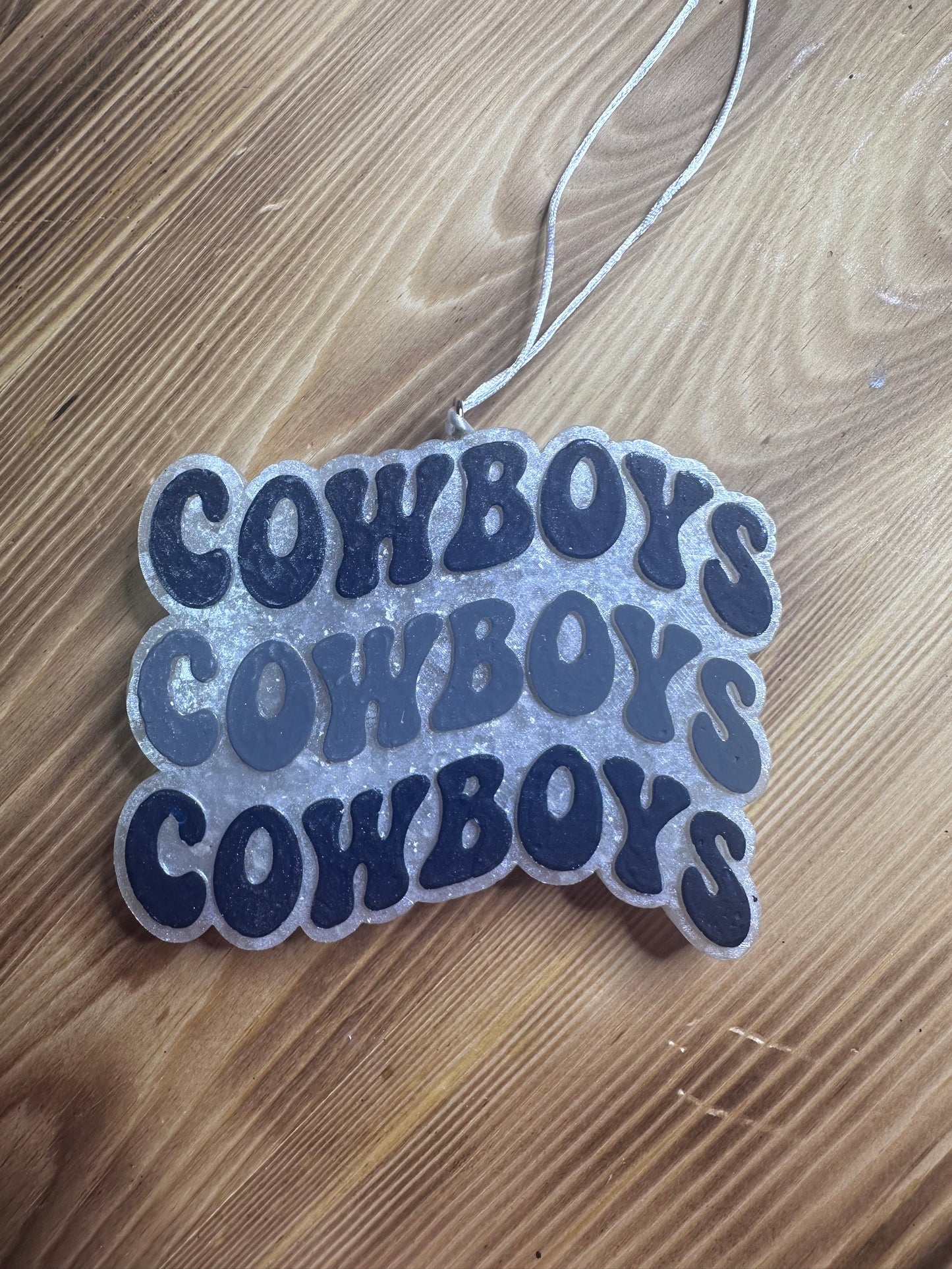 Car Freshie - Cowboys - Scent is Blue Collar