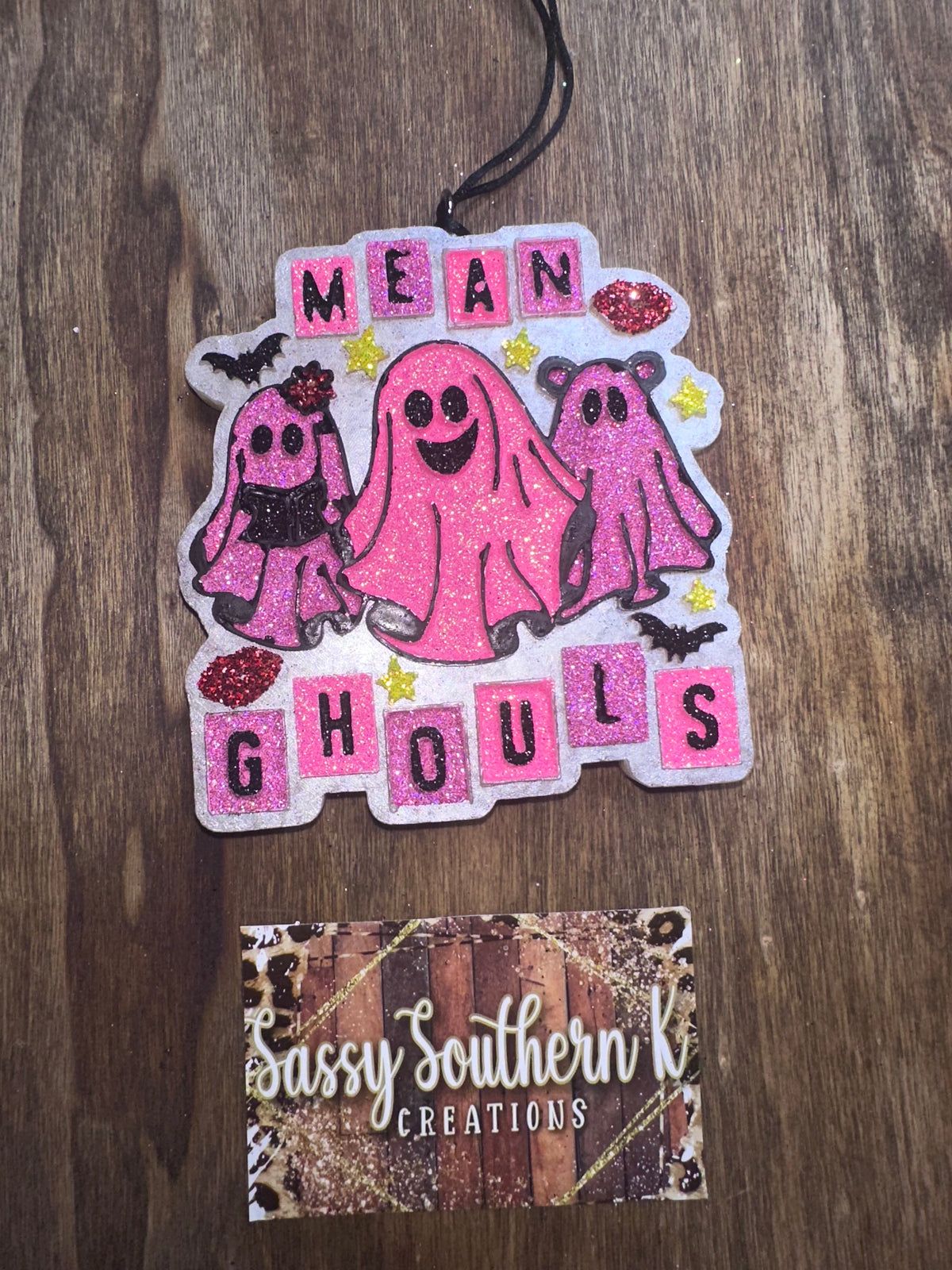 Mean Ghouls - Car Freshie - Scent is Cucumber Melon