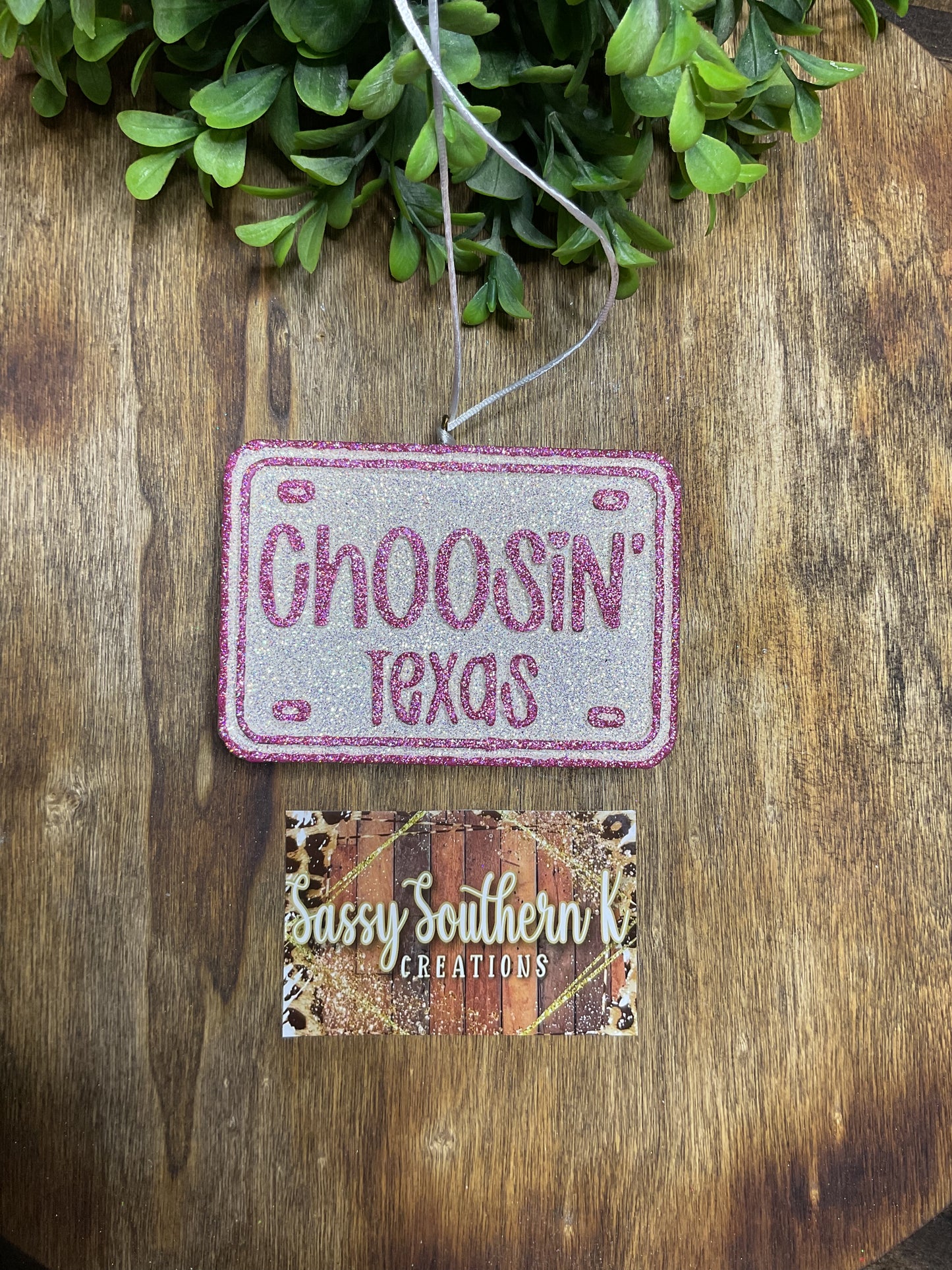Car Freshie - Choosin Texas - Scent is Pistachio Macaron