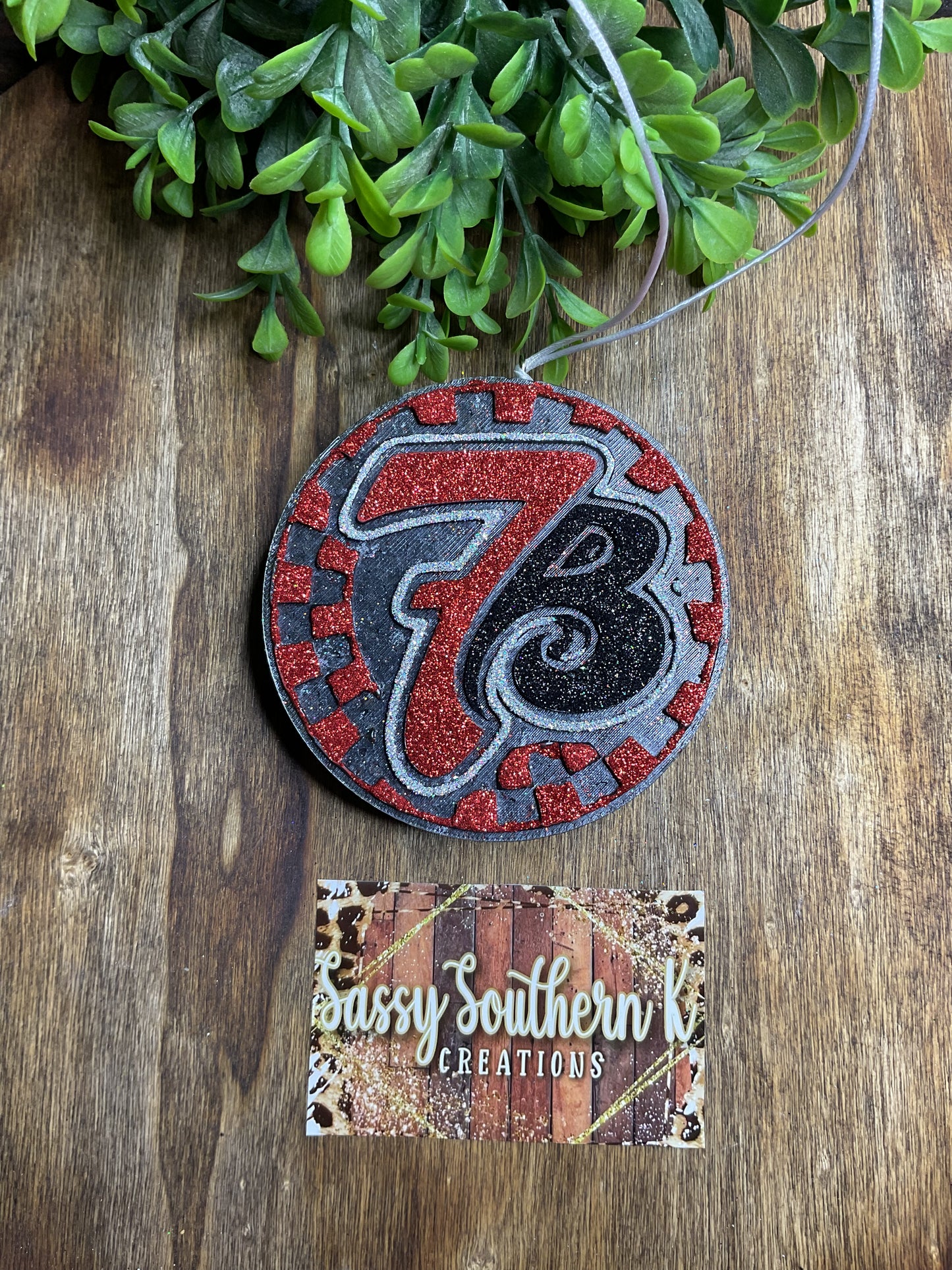 Car Freshie - 7 Brew - Scent is Strawberry Leather