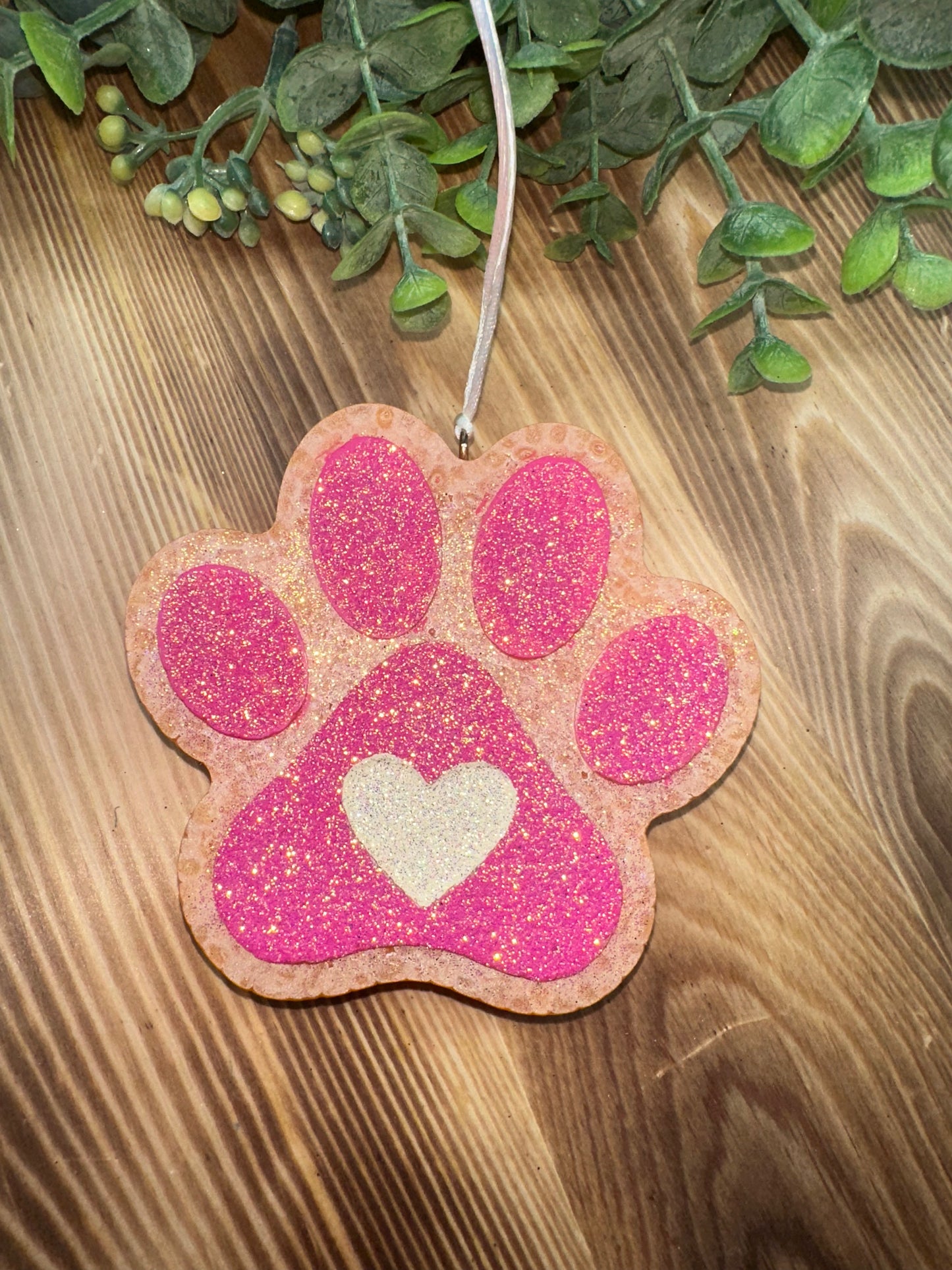 Car Freshie - Paw - Scent is Strawberry Pound Cake