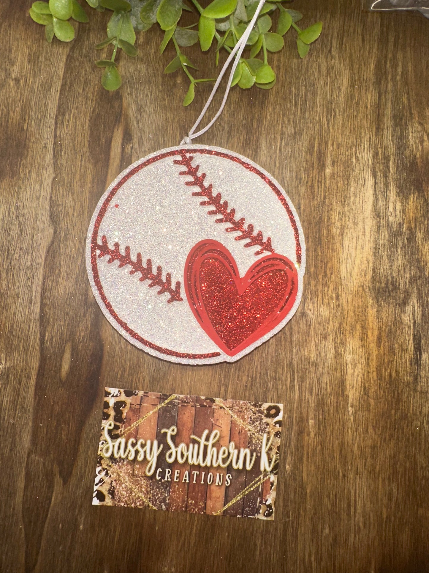 Car Freshie - Baseball - Scent is Dark Kiss