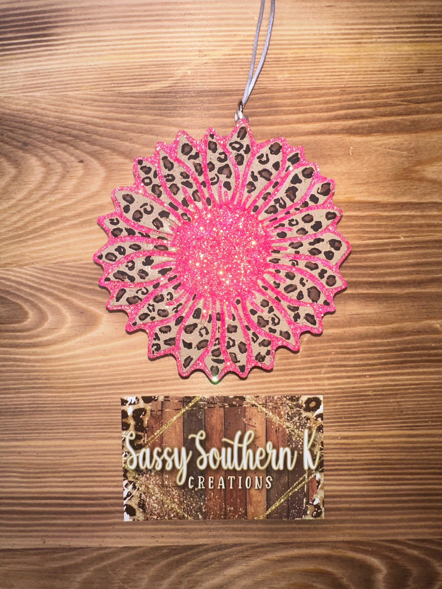Car Freshie - Sunflower - Scent is Watermelon Leather