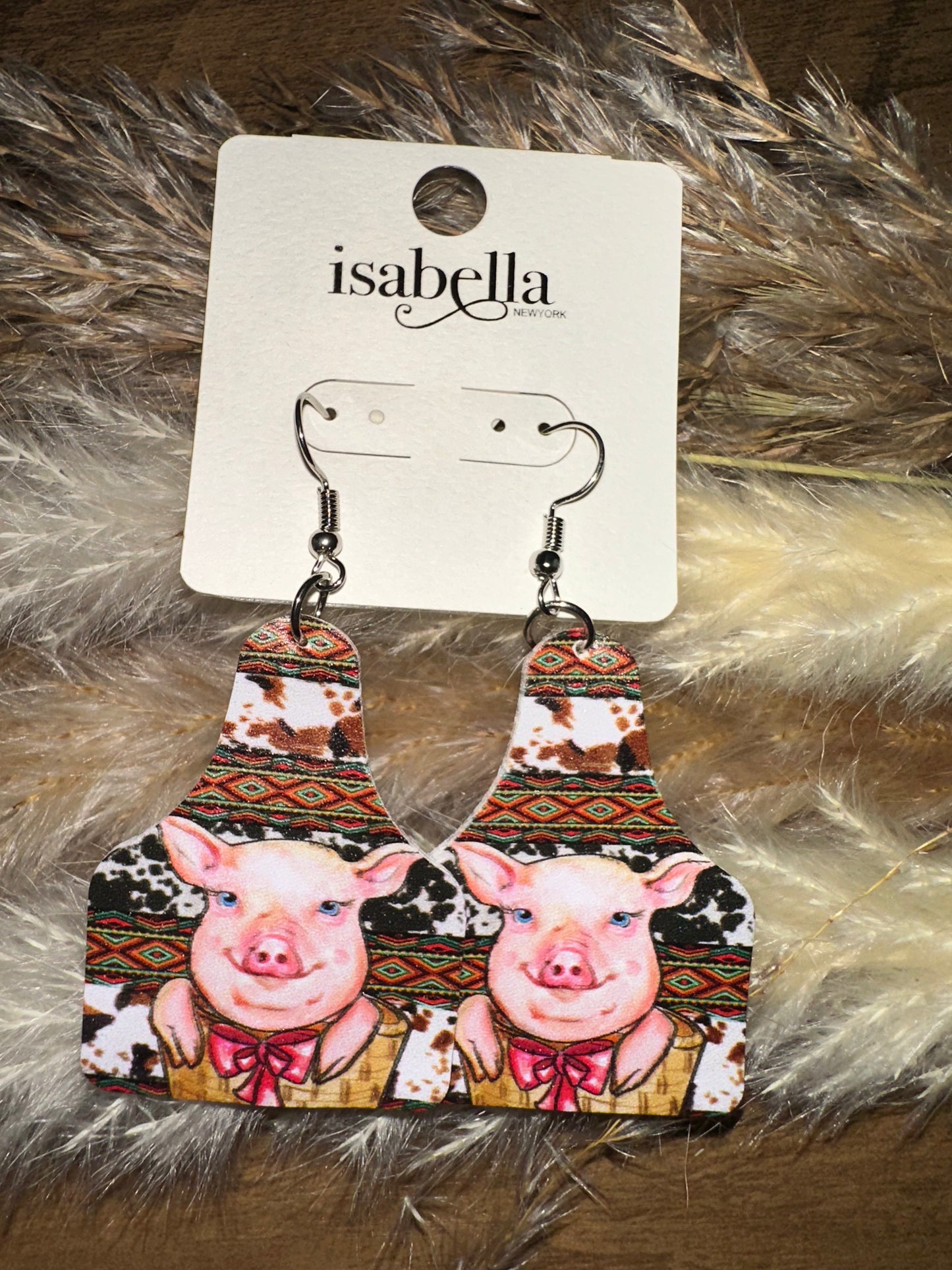 Pig earrings