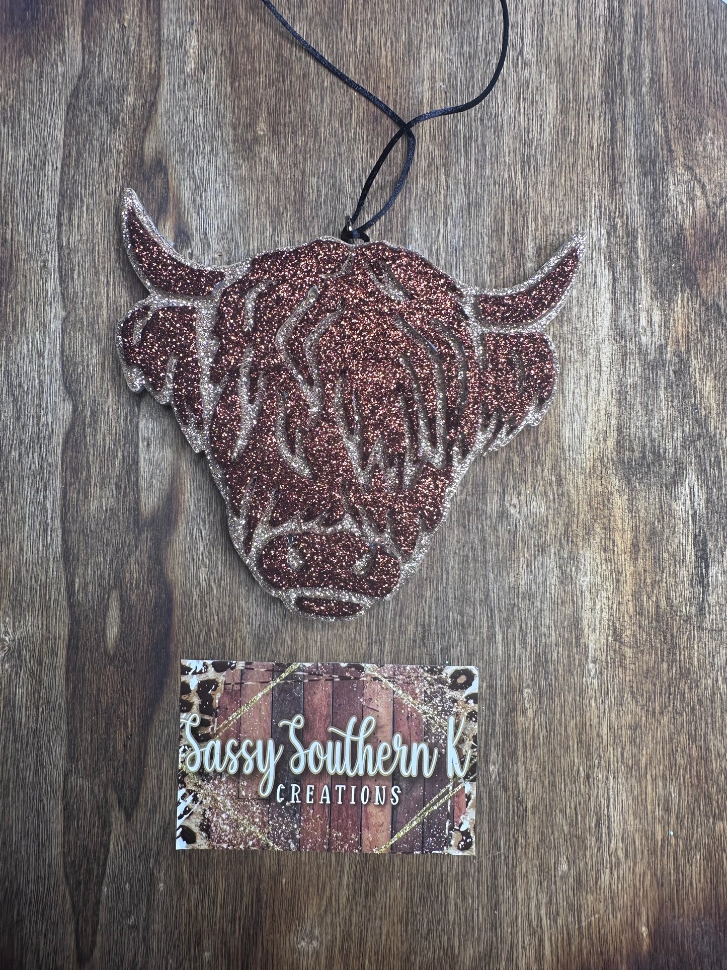 Highland Cow - Car Freshie - Scent is Wonderstruck