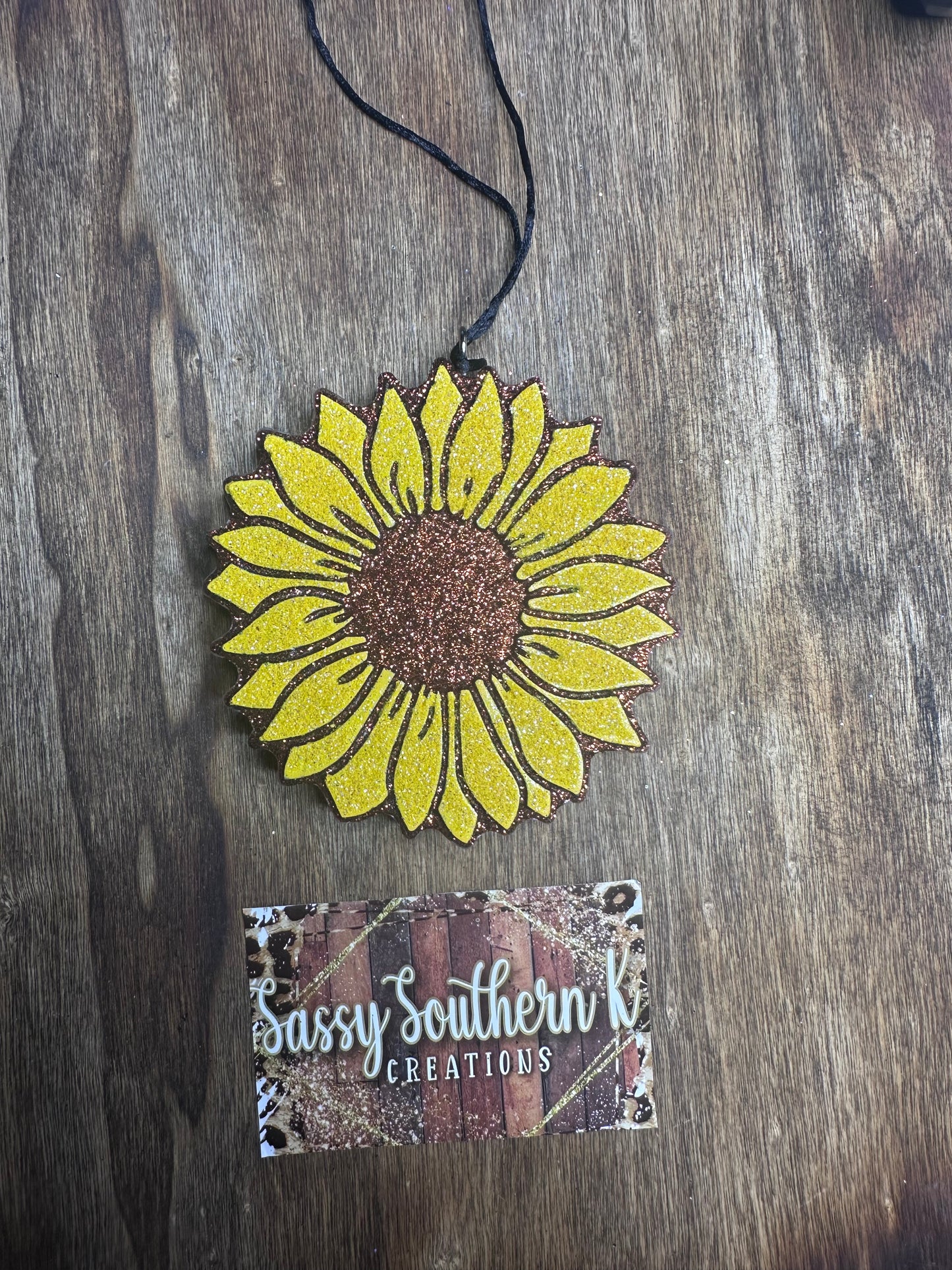 Sunflower- Car Freshie - Scent is Yum Boujee Marshmallow