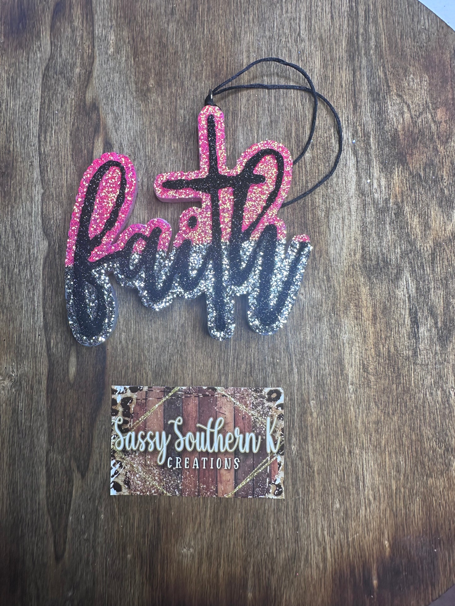 Faith - Car Freshie - Scent is Watermelon Candy