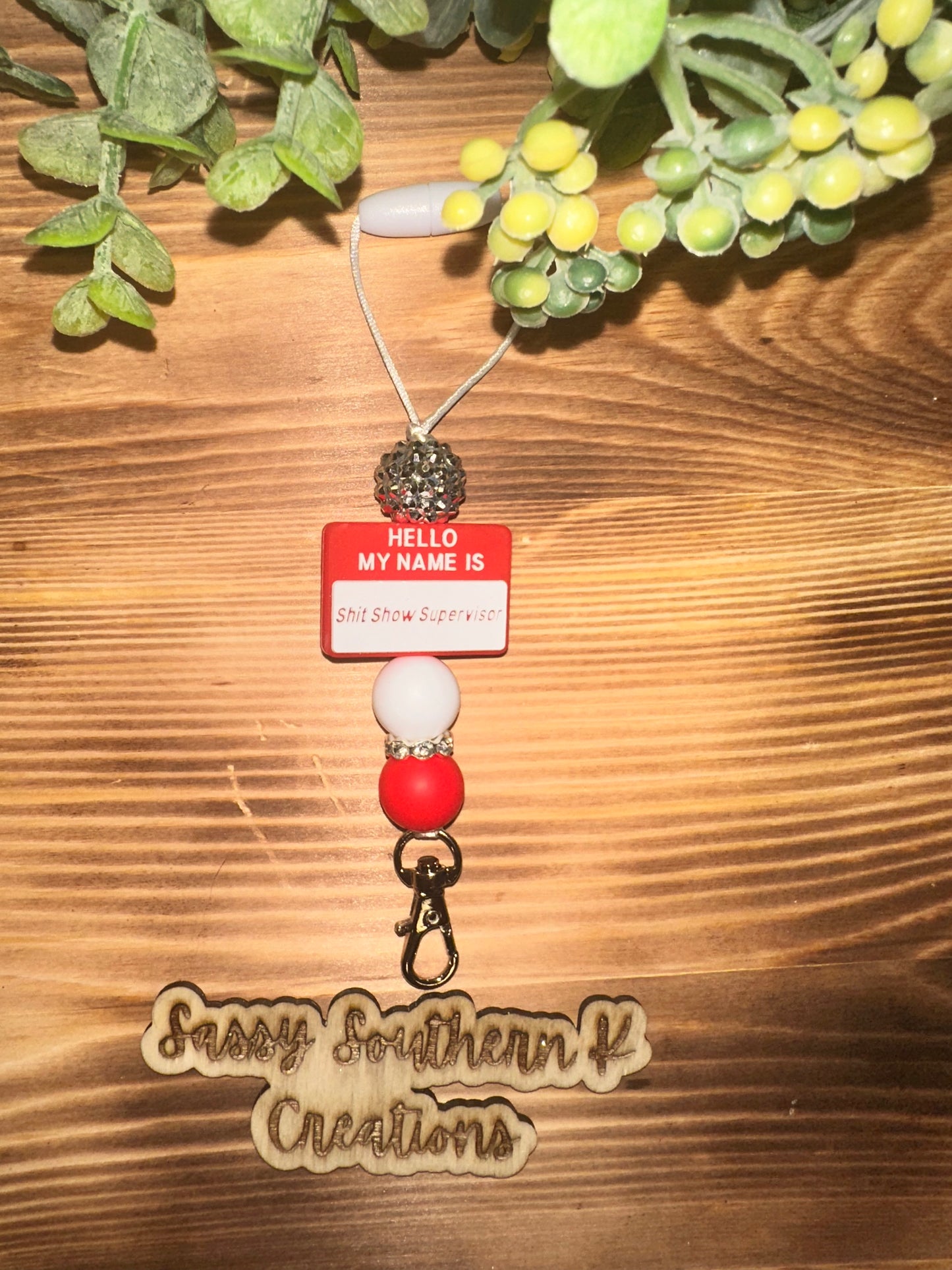 Car Freshie Hanger - Hello My Name is