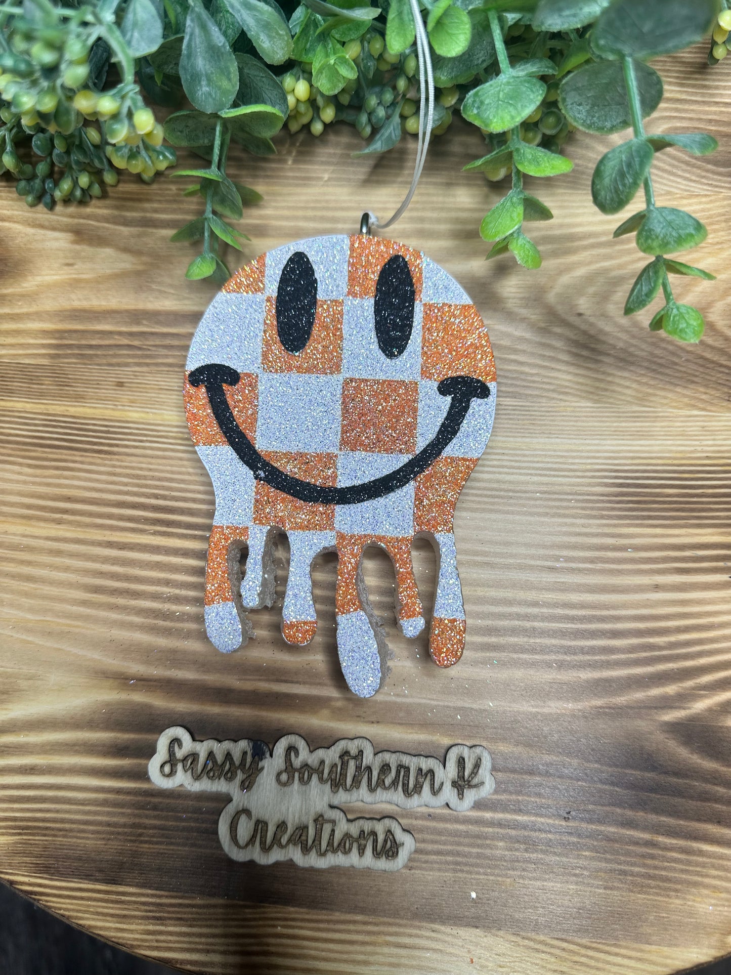 Car Freshie - Smiley - Scent is Black Cherry