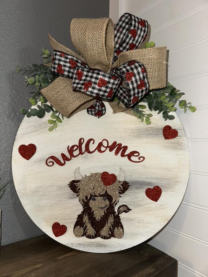 Welcome - Highland Cow Valentine