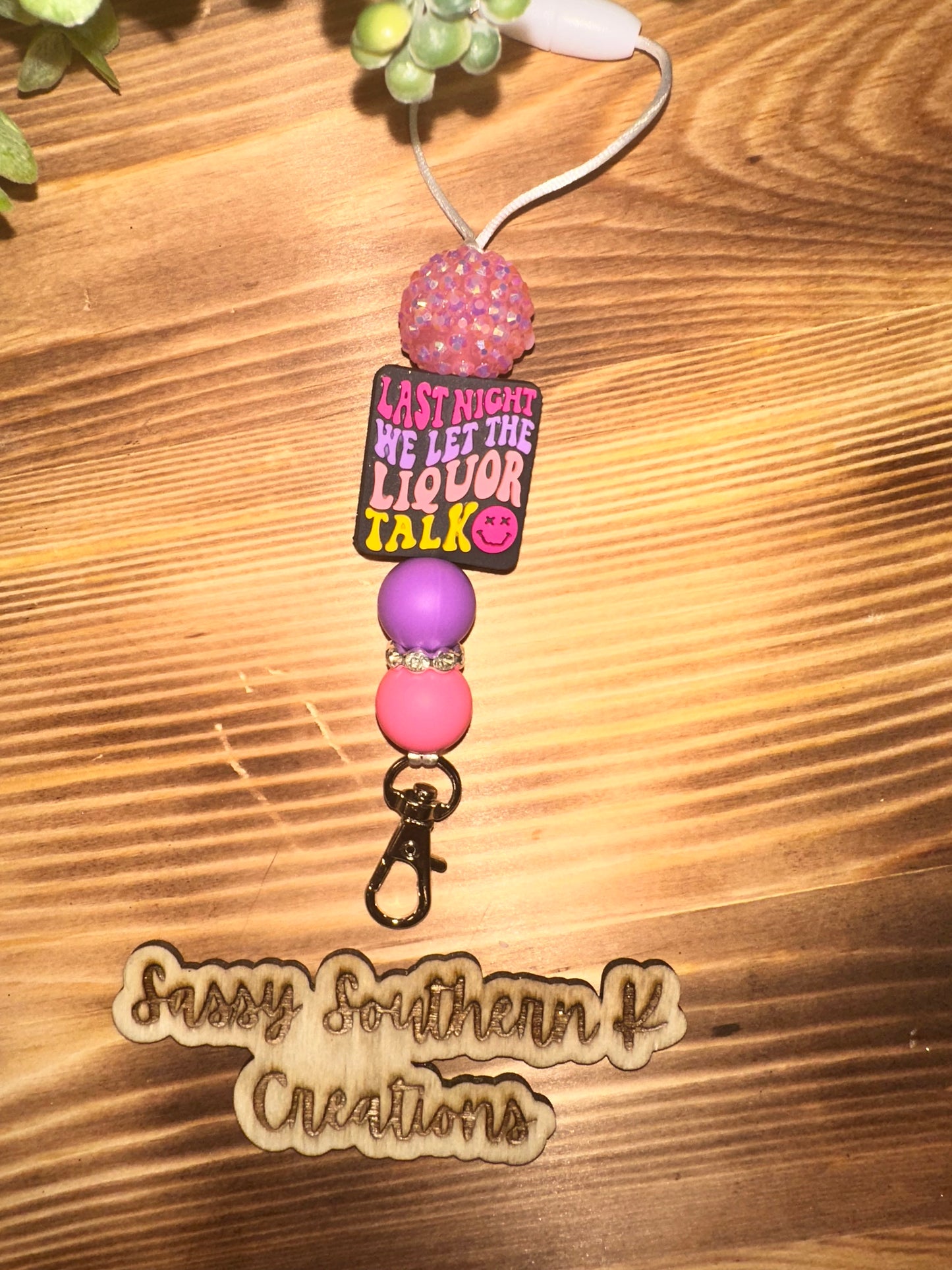 Car Freshie Hanger - Last Night We Let We Let the Liquor Talk