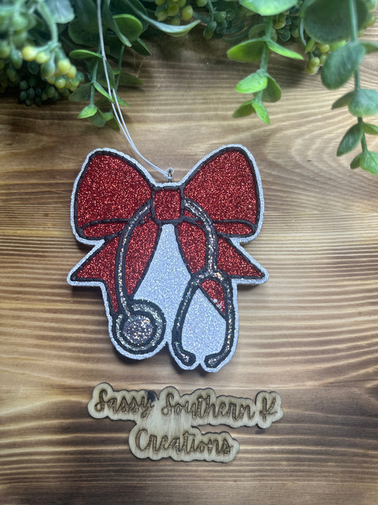 Car Freshie - Stethoscope - Scent is Leather & Lace