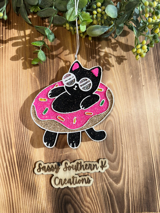 Car Freshie - Cat- Scent is Pink Cotton