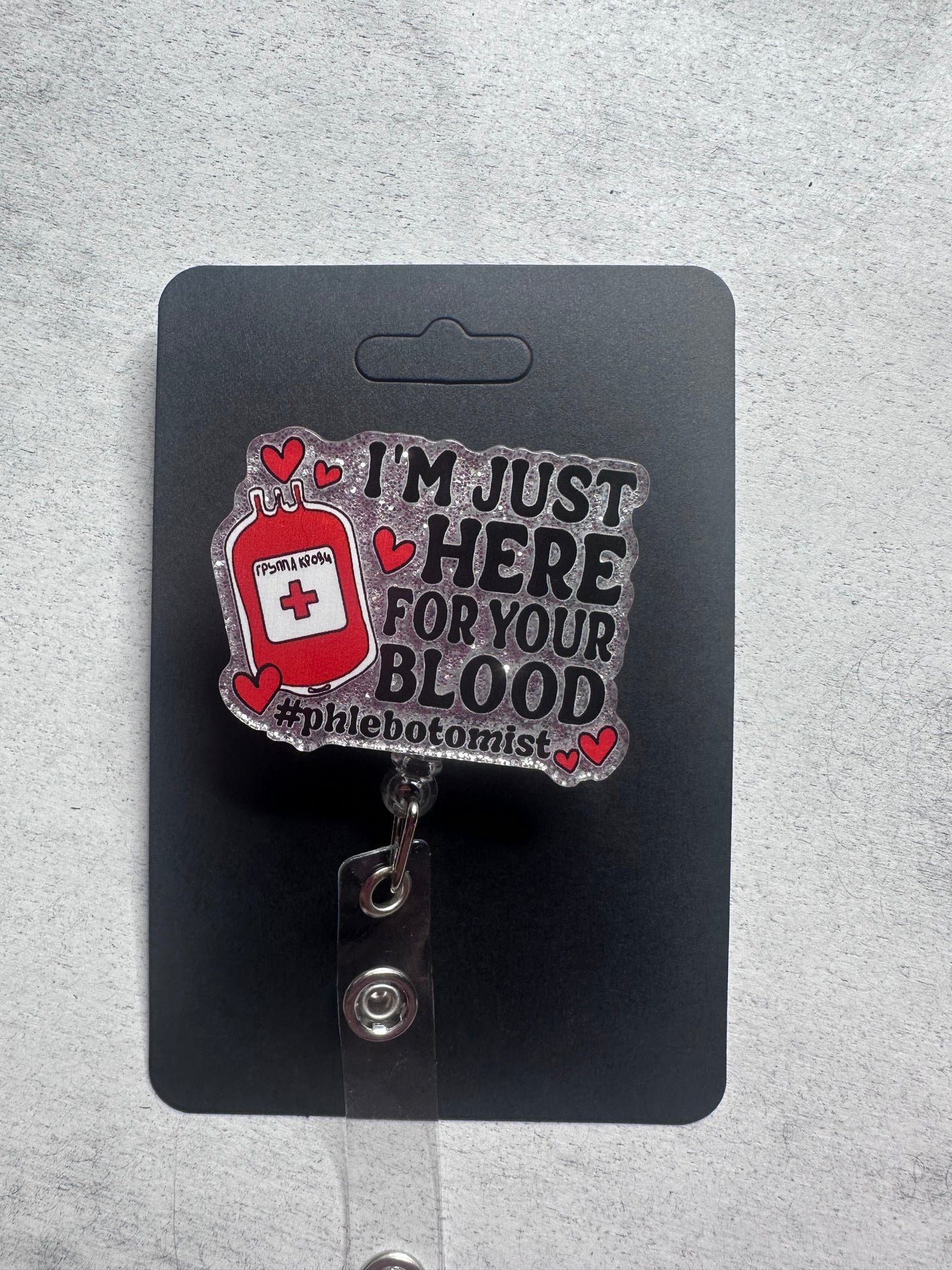 Just here for the blood  badge reel