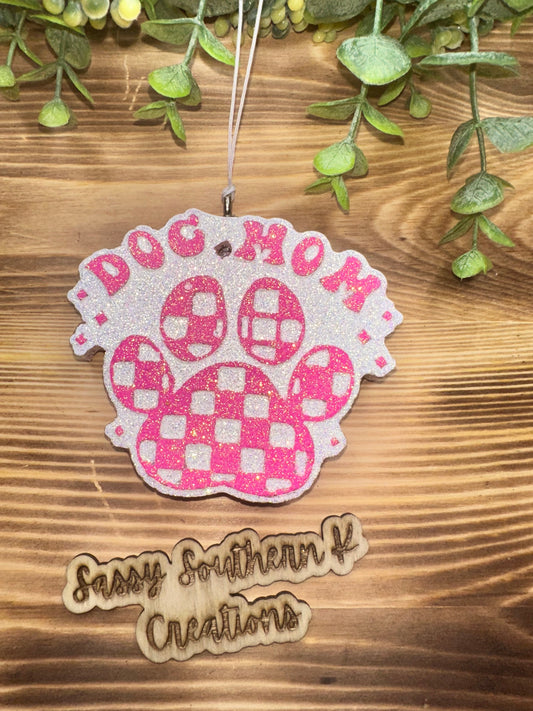 Car Freshie - Dog Mom - Scent is Vanilla Pumpkin Marshmallow