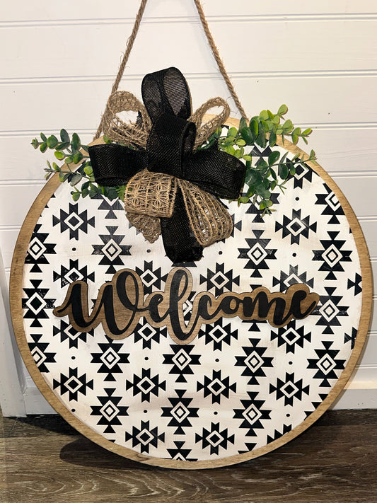 Aztec Welcome Door Hanger