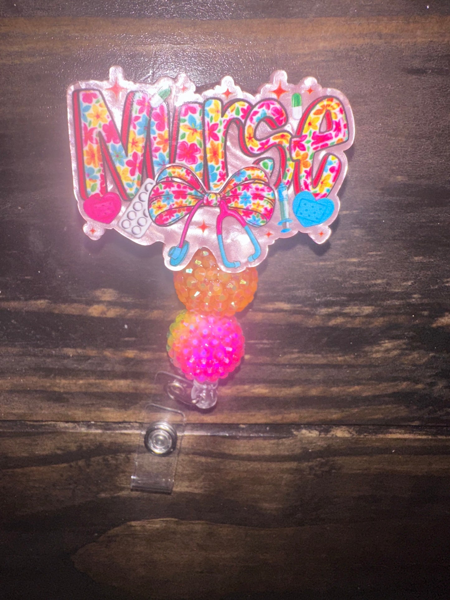Nurse badge reel