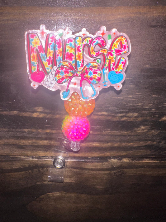 Nurse badge reel