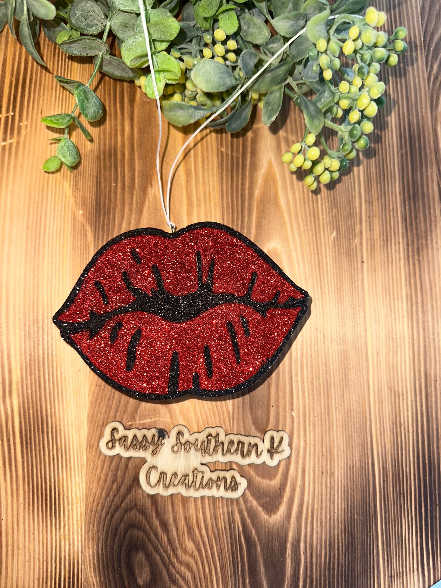 Car Freshie - Lips- Scent is Baja Cactus