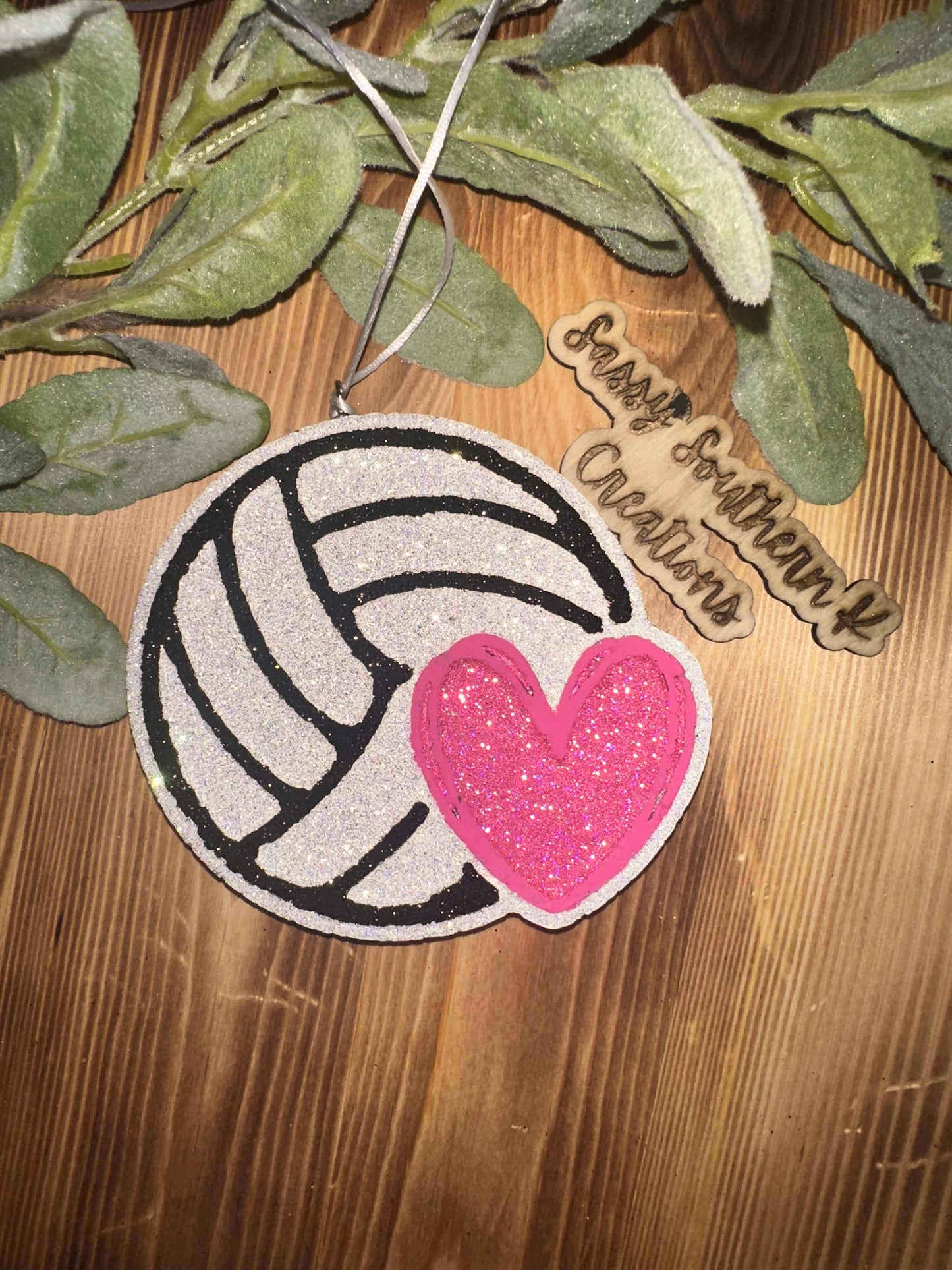 Car Freshie - Volleyball  - Scent is Pink Pineapple Sunrise