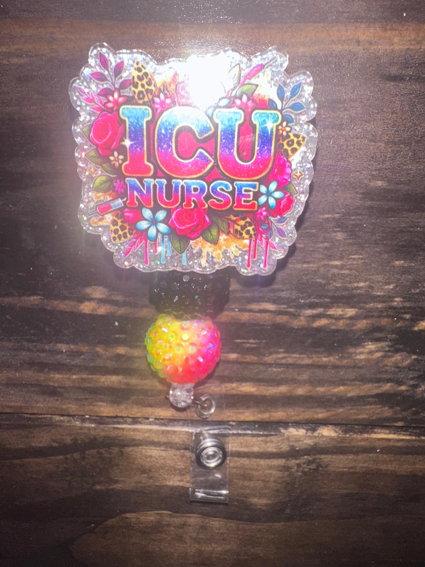 ICU Nurse badge reel