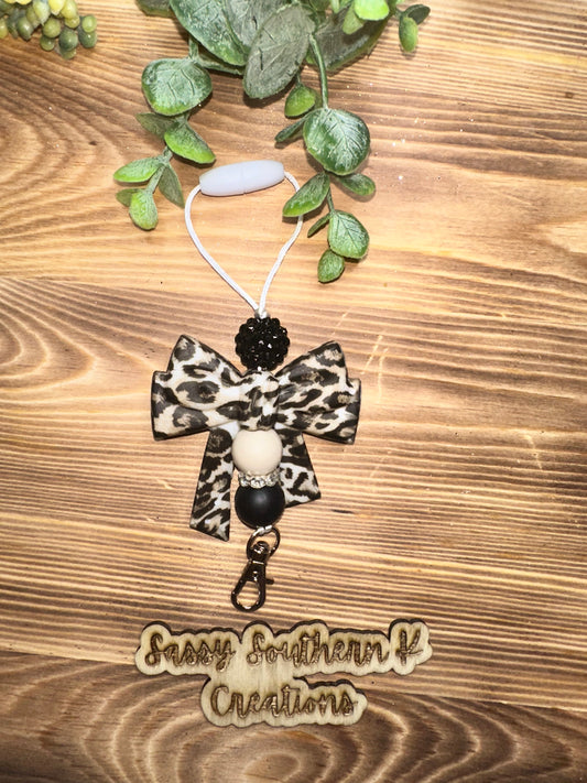 Car Freshie Hanger - Cheetah/Cream