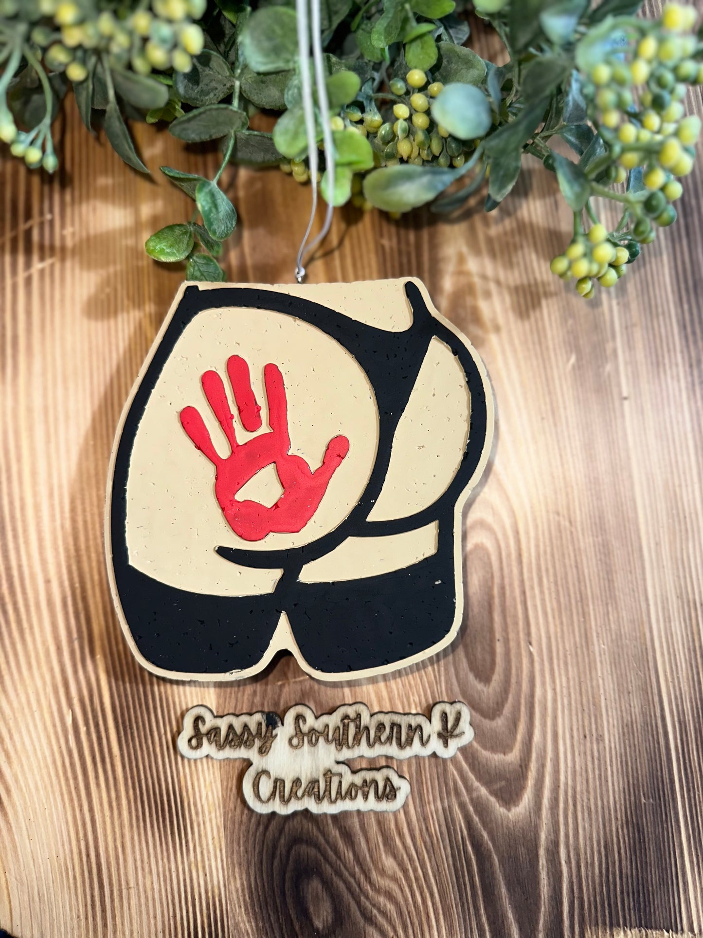 Car Freshie - Butt- Scent is Mahogany Teakwood