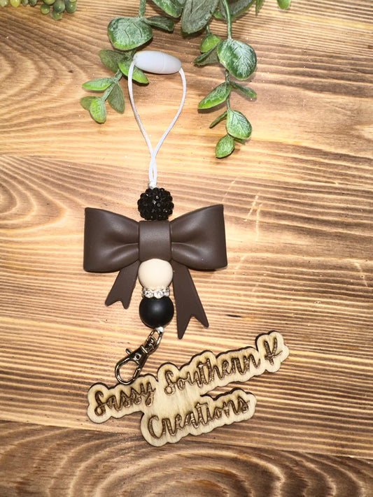 Car Freshie Hanger - Brown/Black