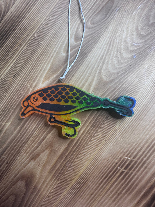 Car Freshie - Lure - Scent is Sugared Suede