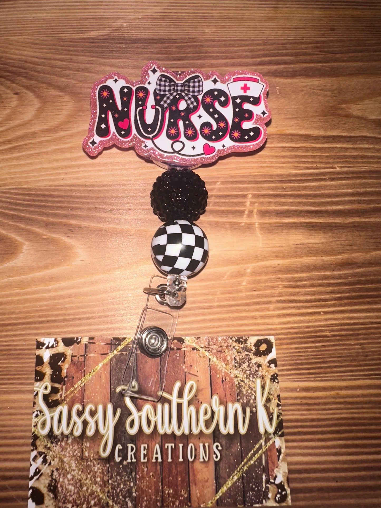 Nurse badge reel