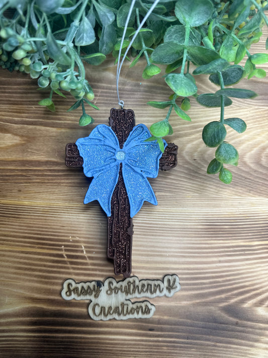 Car Freshie - Cross- Scent is Pink Sugar