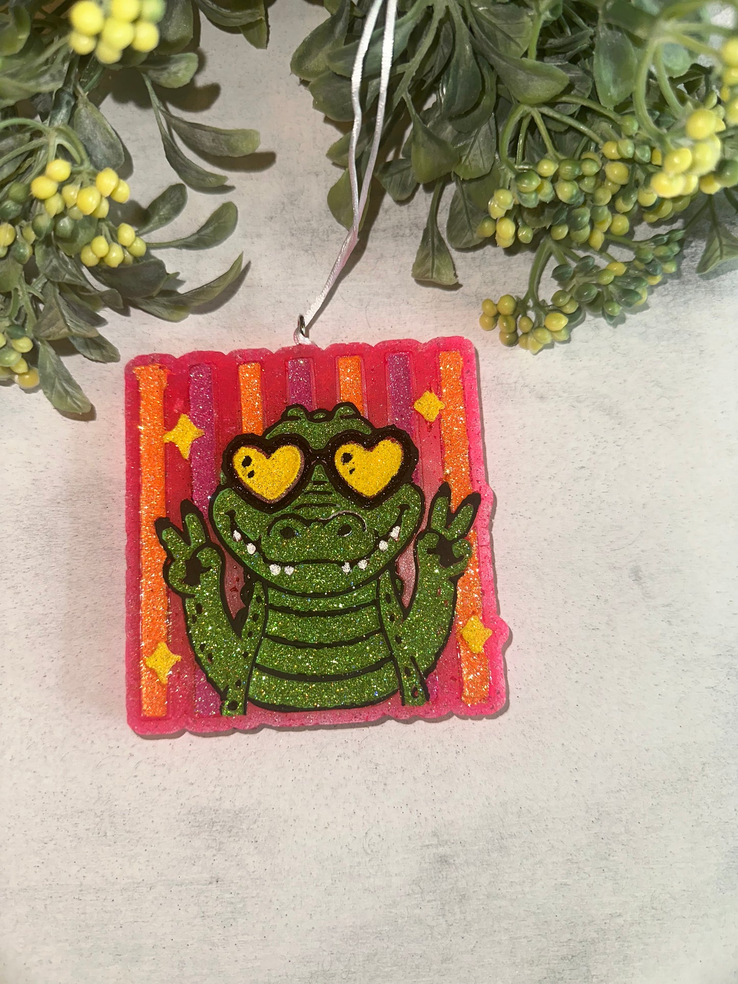 Car Freshie - Gator - Scent is Leather & Lace