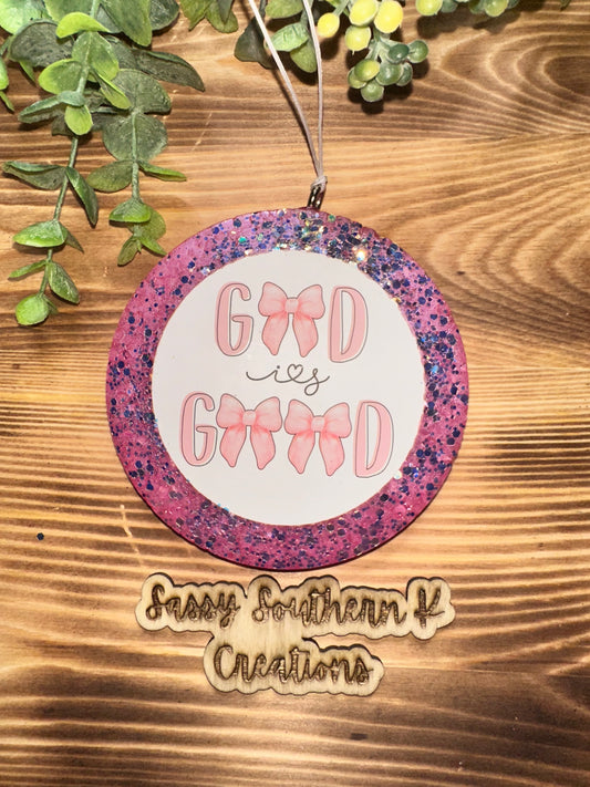 Car Freshie - God is Good - Scent is Baja Cactus