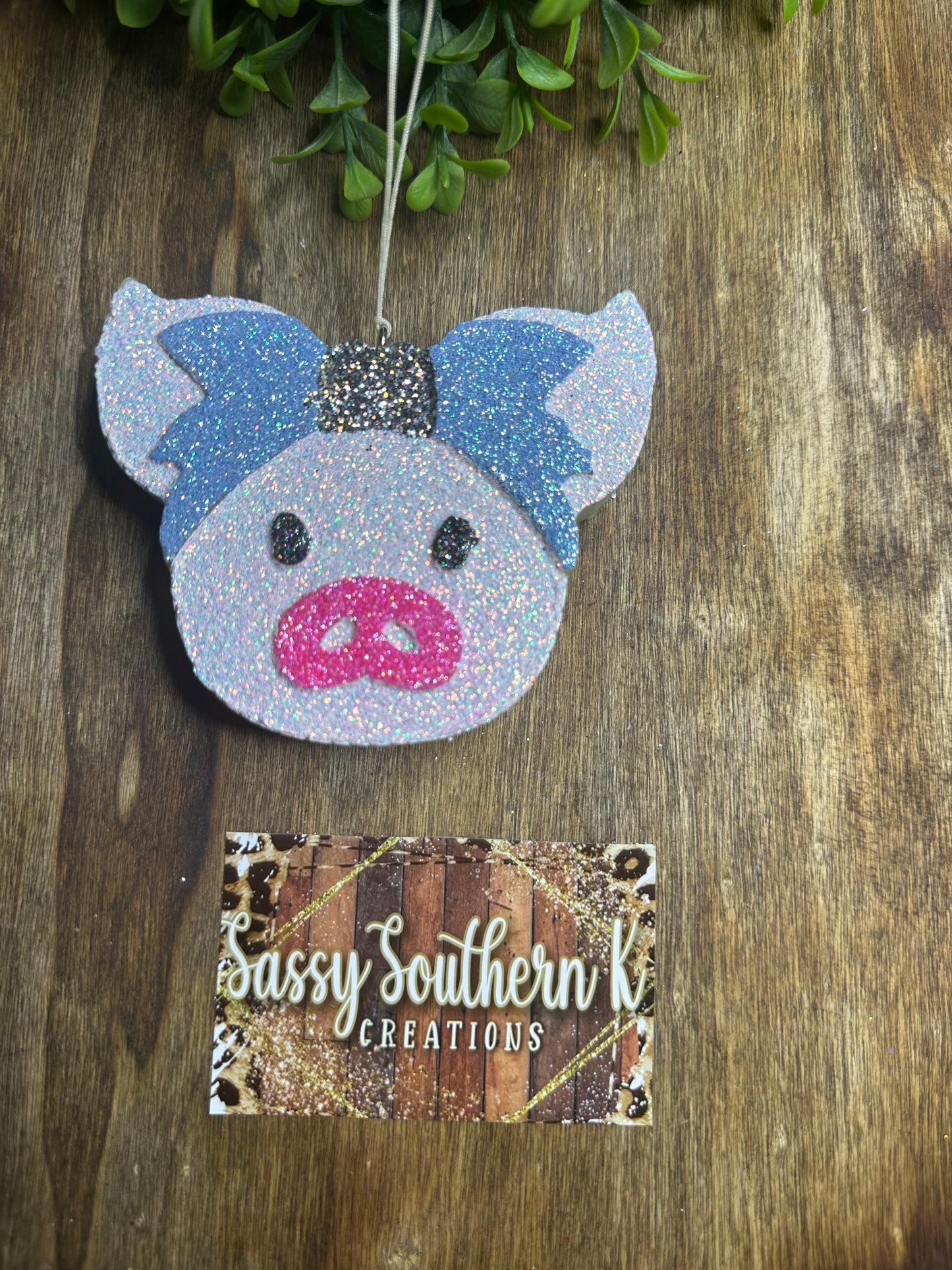 Car Freshie -  Pig - Scent is Texas Barbie
