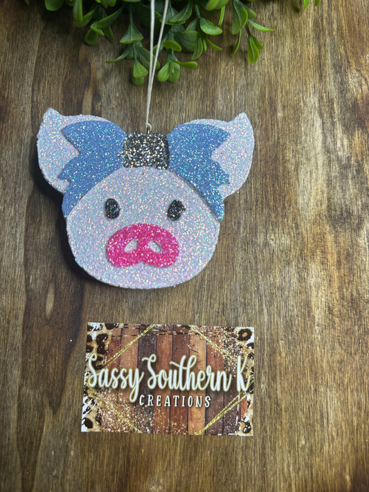Car Freshie -  Pig - Scent is Texas Barbie