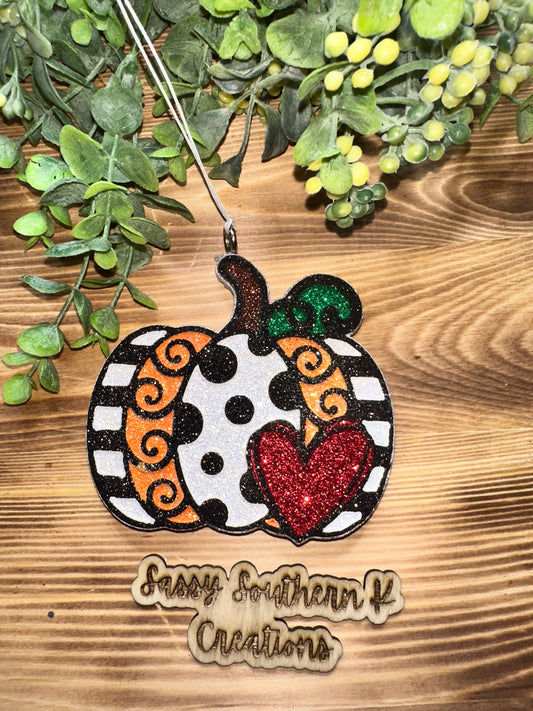 Car Freshie - Pumpkin - Scent is Bourbon Pumpkin