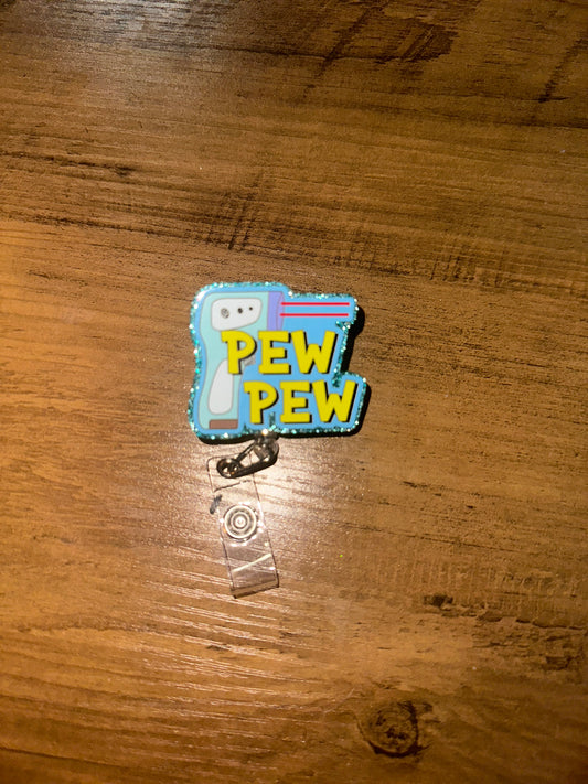 Badge Reel - Pee Pew