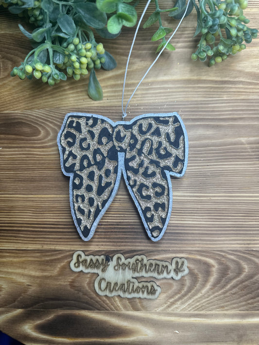 Car Freshie - Bow - Scent is Baja Cactus