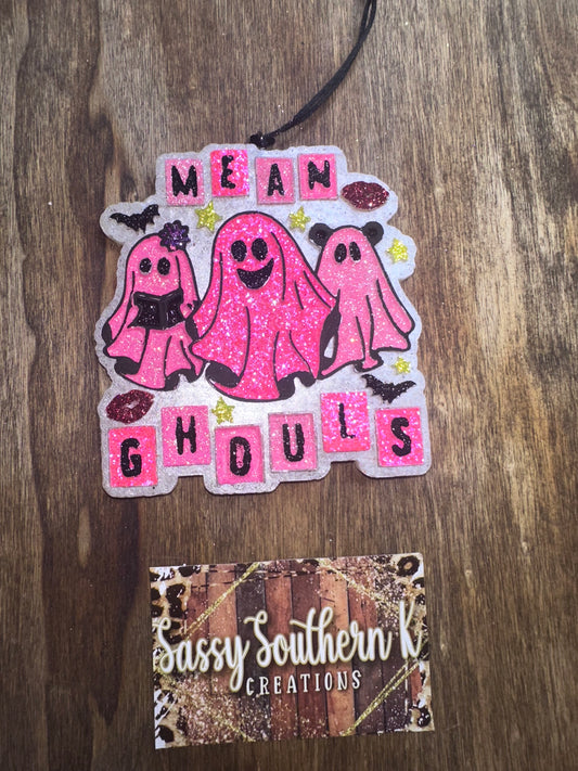 Mean Ghouls - Car Freshie - Scent is Dark Kiss